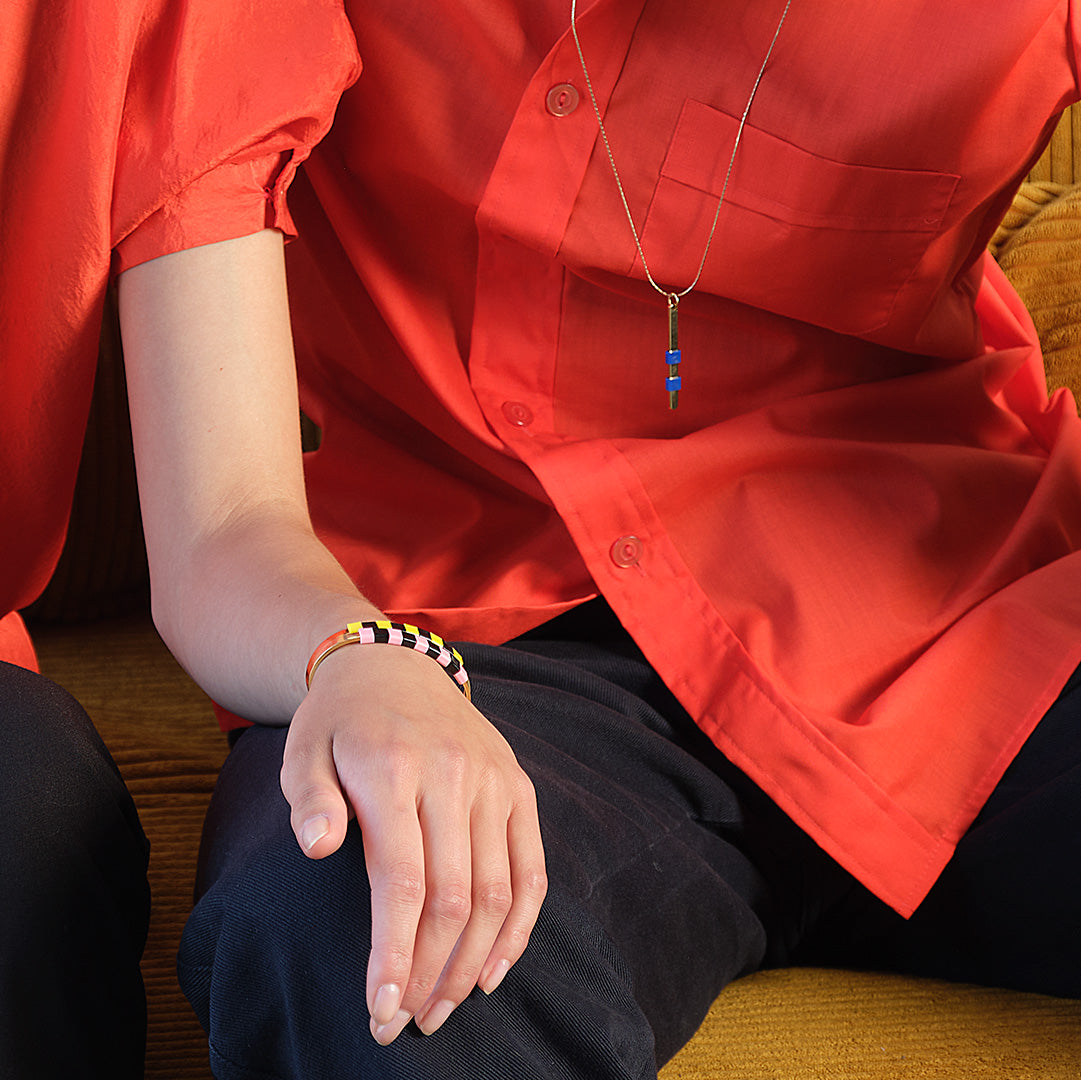 BAEKKE Brass Bracelet - PINK PANTHER