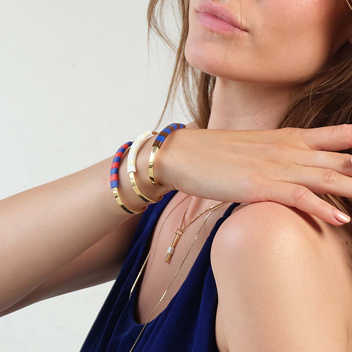 BAEKKE Brass Bracelet - SNOWY WHITE