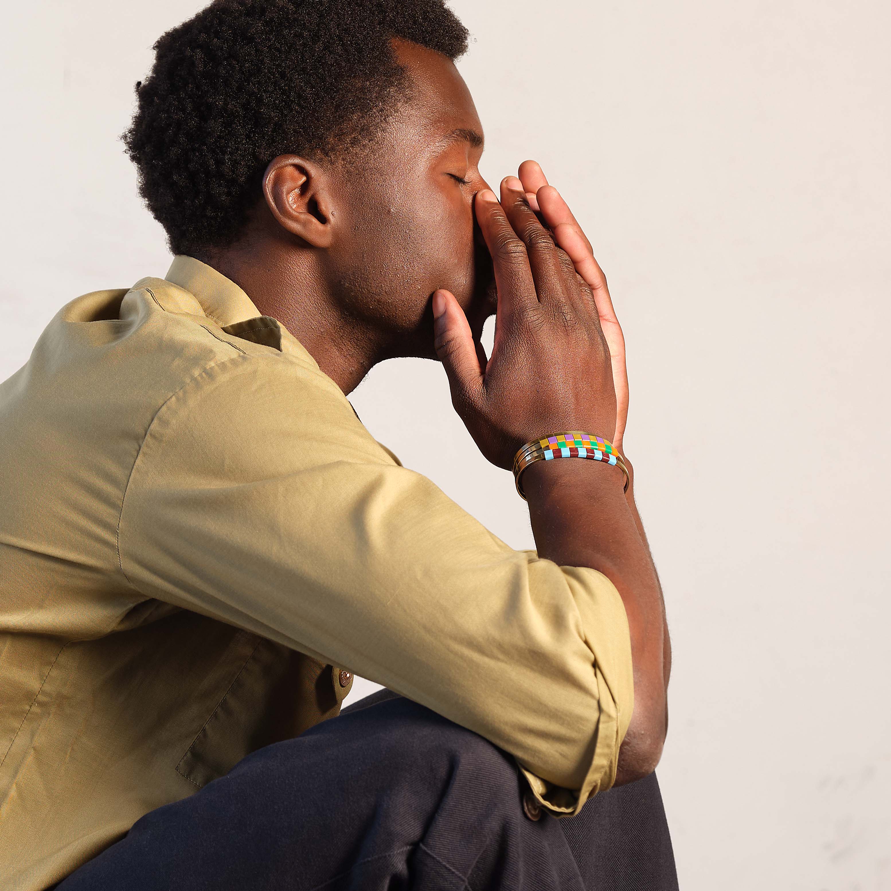 BAEKKE Brass Bracelet - EGGPLANT