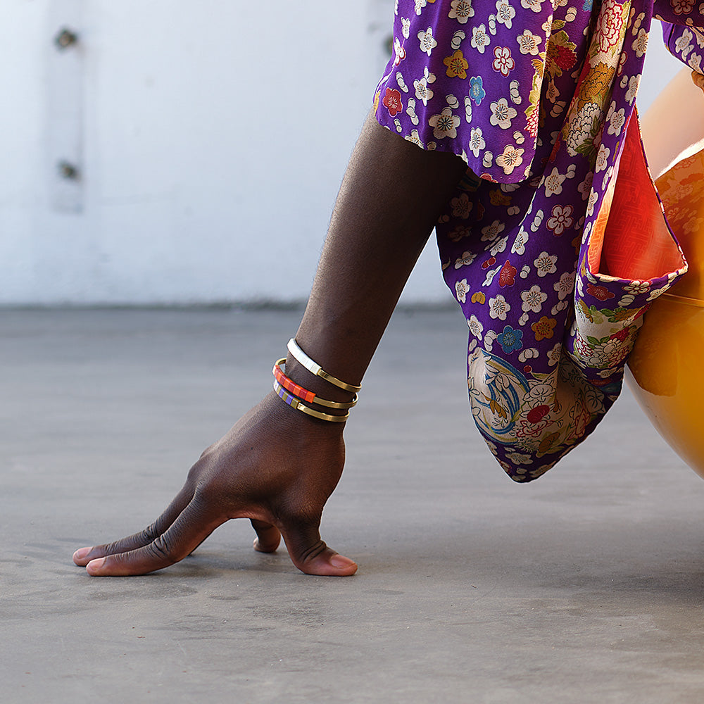 BAEKKE Brass Bracelet - SNOWY WHITE