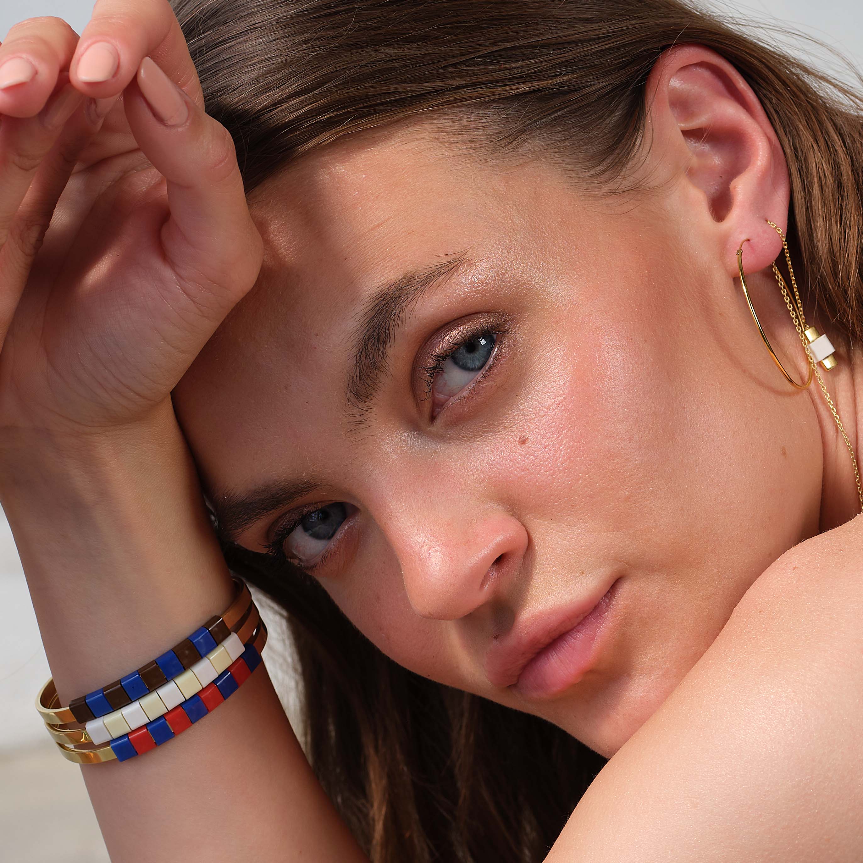 BAEKKE Brass Bracelet - SNOWY WHITE