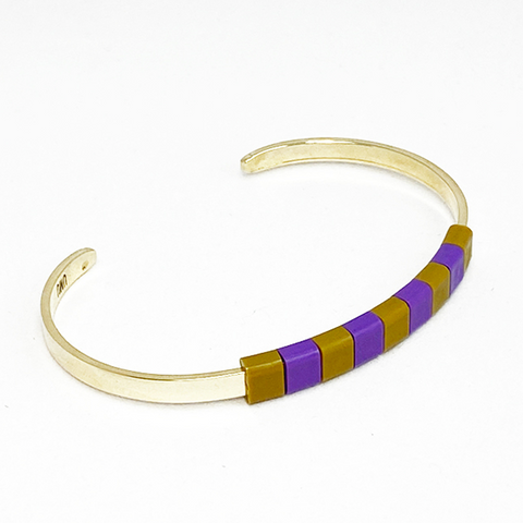 BAEKKE Brass Bracelet - EGGPLANT