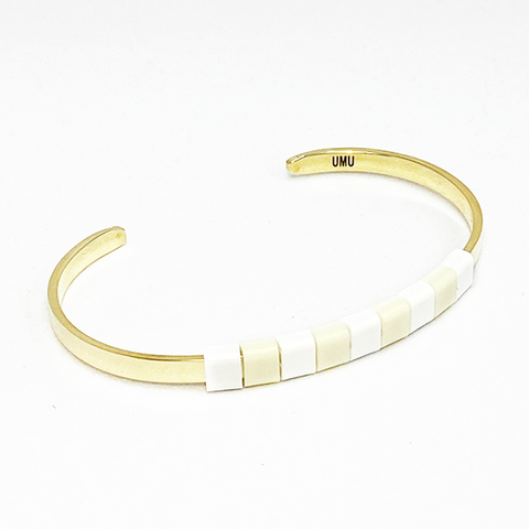 BAEKKE Brass Bracelet - SNOWY WHITE